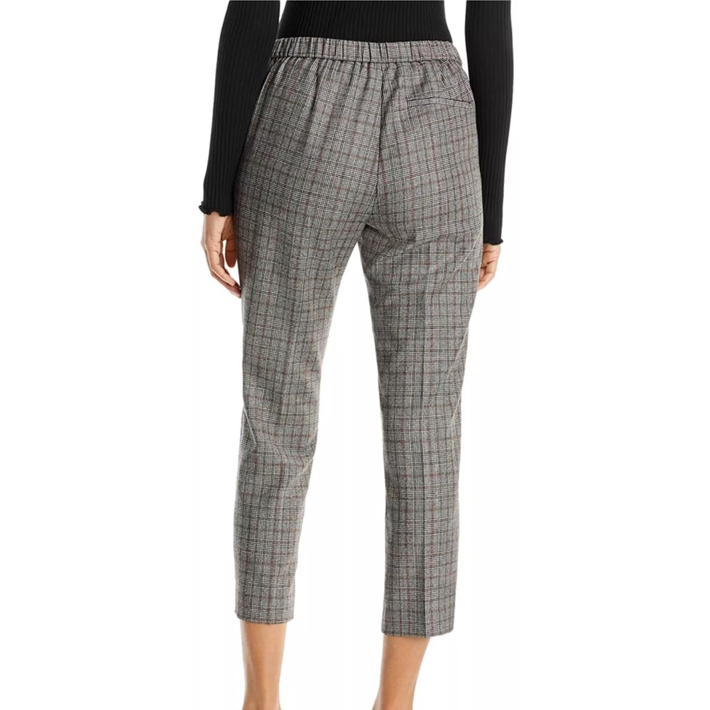 Theory Treeca Plaid Wool Straight Crop Pants‎ Career Casual Sz 8 - Picture 3 of 12